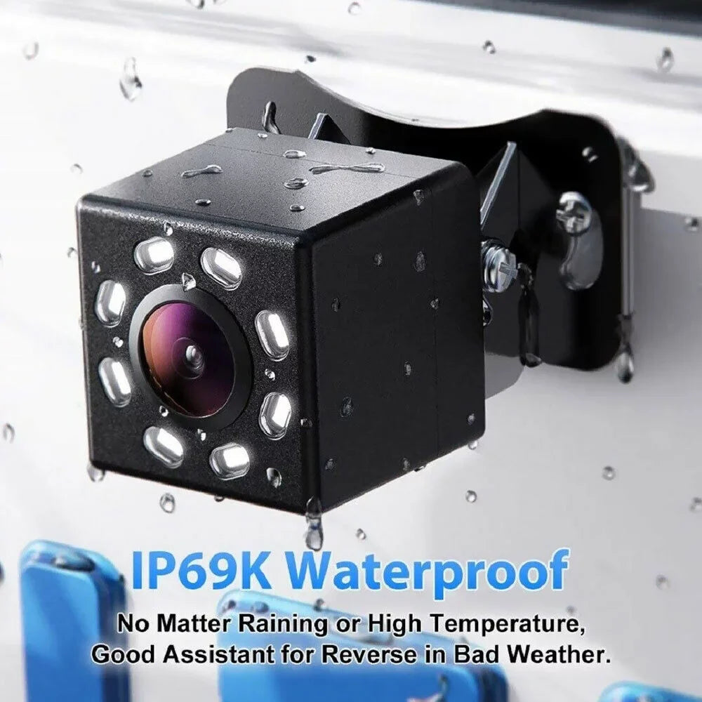 Backup 720P System Grid HD Easy Inch Cars, 8 Waterproof LED Trucks, Backup Power One Night Camera Camera Lines Suvs Camera Pickups, Car Use Rear for 4.3 Reverse/Continuous Backup Installation Vision