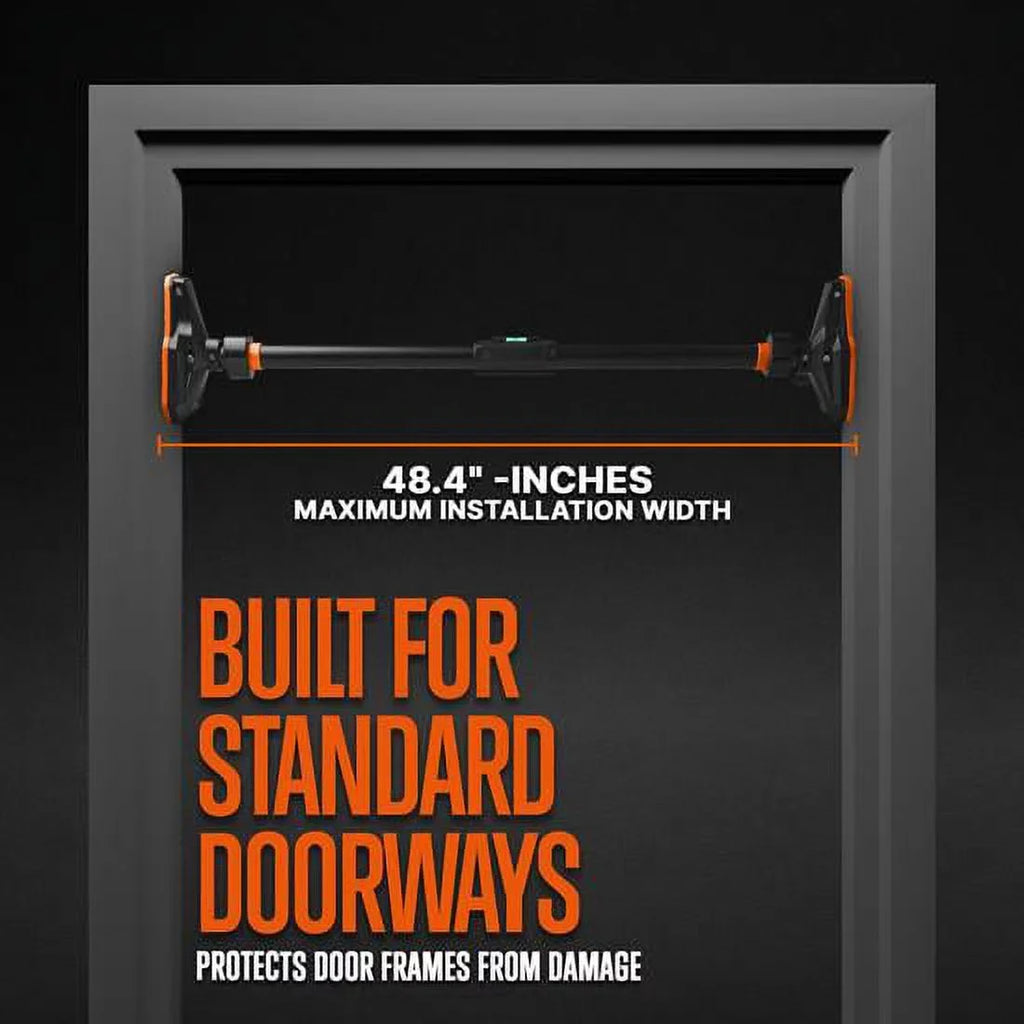 black 37 Pull-up SQUATZ to color 56 Bar ,orange -Adjustable 48” inches, Width and Adjustable