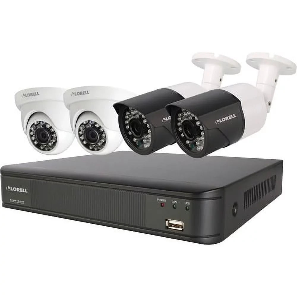 Video Security 5 Megapixel Recorder, Camera Lorell System Digital Weatherproof
