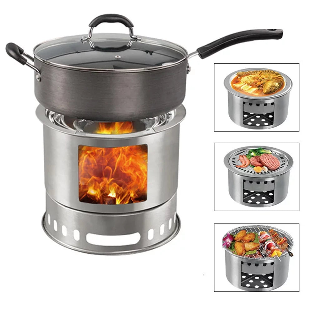 Camping Picnic for [Brand], Wood Stove by Stove Versatile Backpacking Portable