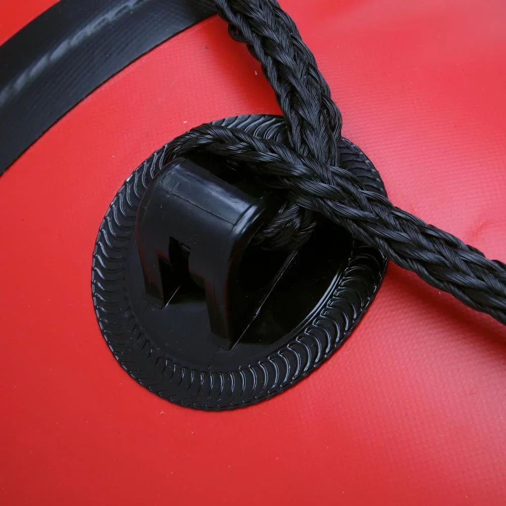 Campingsurvivals Oars with 10ft Rafting Inflatable Air Boat, Thickened and Boats Red/Black Pump,