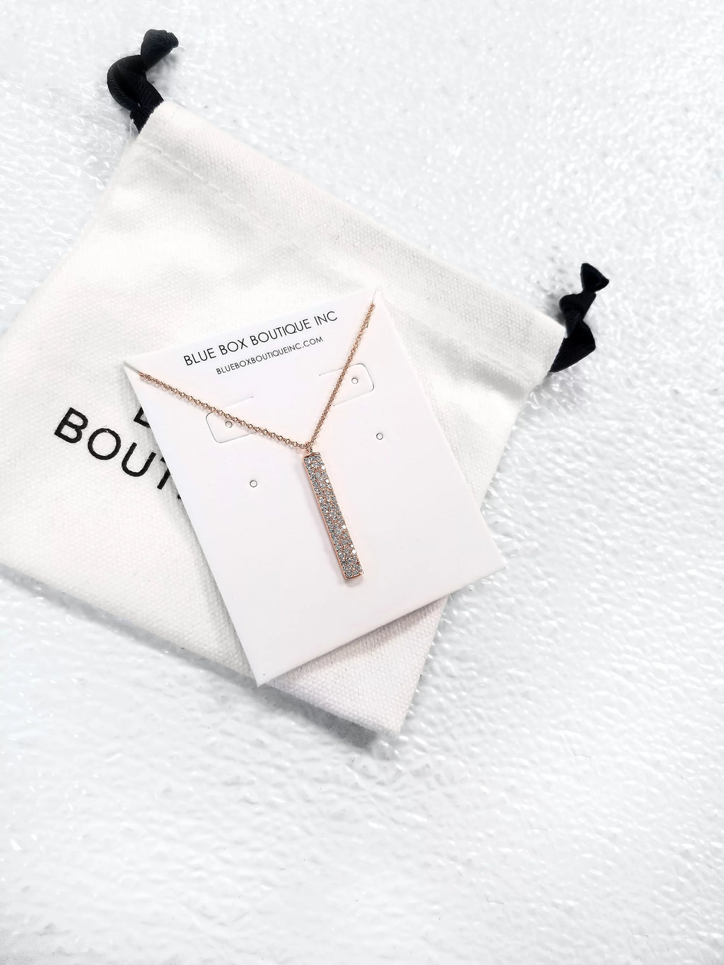 Bar for Inc Box Cubic Plated Zirconia Women, Gold Boutique Pendant Teens Necklace Rose Accented Vertical Blue