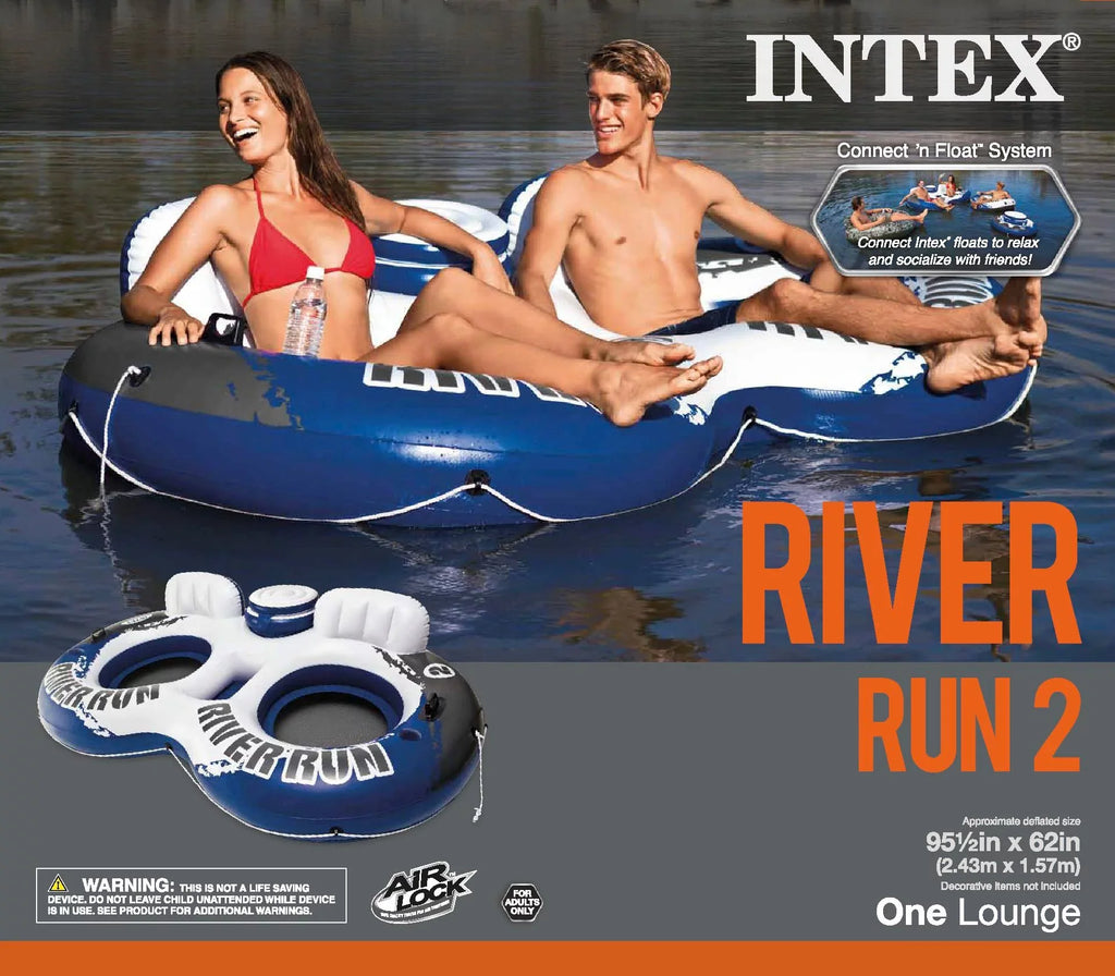 Person River & Person American Float Run 2 Flag II Intex Float 2