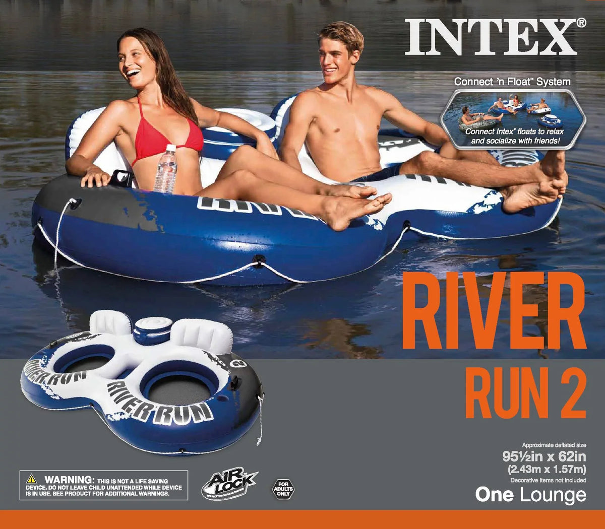 Person River & Person American Float Run 2 Flag II Intex Float 2