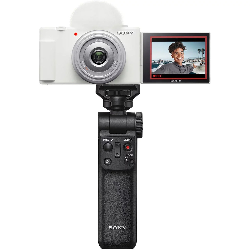 & Creators 4K for White Vloggers Vlog ZV-1F/W Camera and 20.1MP Content Bundle with Video ZV-1F