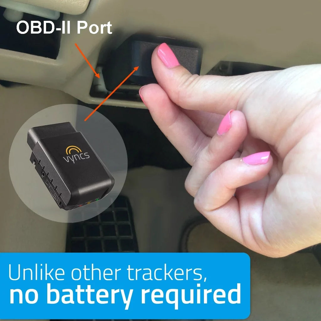 Tracking, Safety Tracker Year Report Fee, No Alerts, Fleet 1 Monthly Plan, LTE Car/Truck 4G Driver Emission Time Free Diagnostics, Report, Vyncs Trips, Fuel Fleet: Vehicle Real SIM, GPS OBD, Data
