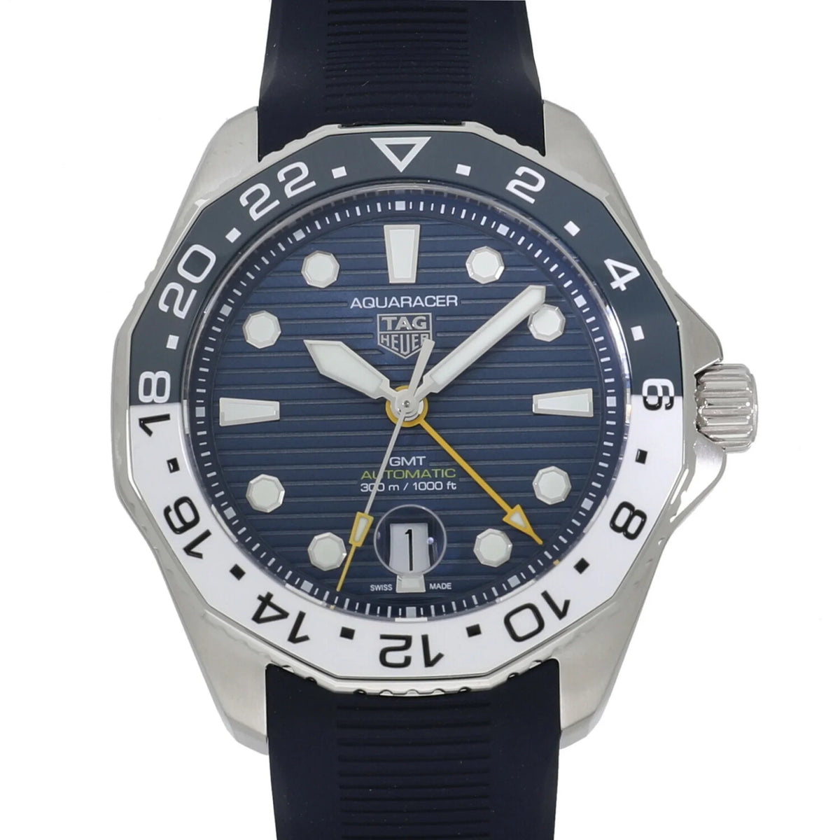 Professional Caliber Watch Heuer (New) 7 Men's GMT Tag Blue Pre-Owned WBP2010.FT6198 300 Aquaracer