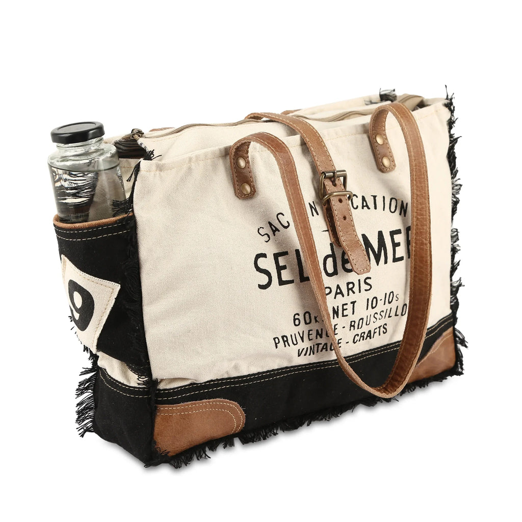 hand mer bag canvas upcycled radiant canvas upcycled Vintage crafts bags leather tote de bag sel bag