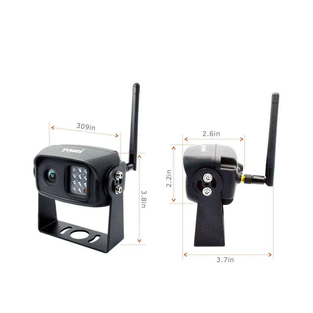 Color RVs, Advanced Wireless and Yuwei with Trailers Backup for Cars, Black and Nightvision Camera in Trucks, YW-0629