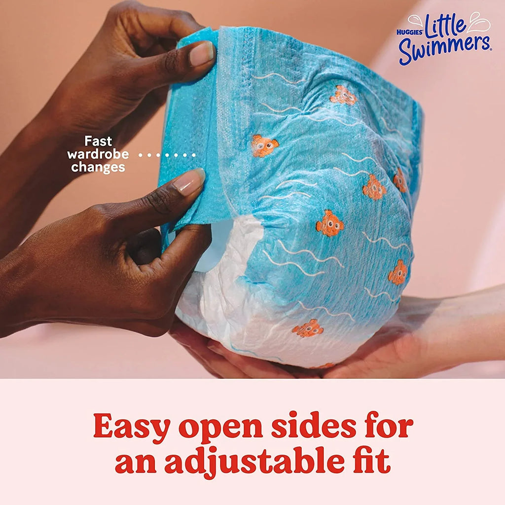 Swim Disposable Little lbs), Ct 17 Huggies (32+ dimension 5-6 Swimmers Diapers,