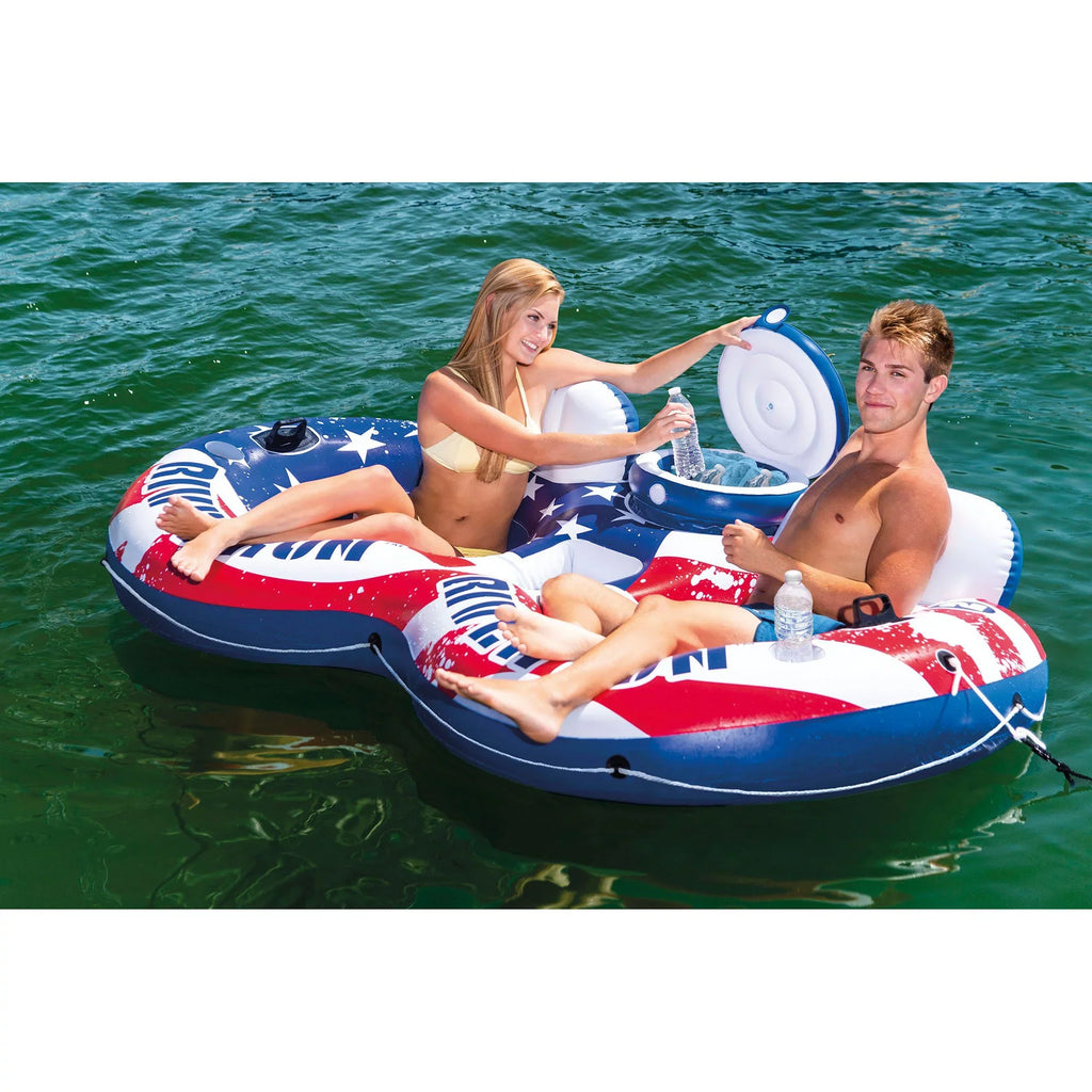 River (2 Tube w/ Intex Person Flag American Person 1 2 Float Pack) Run