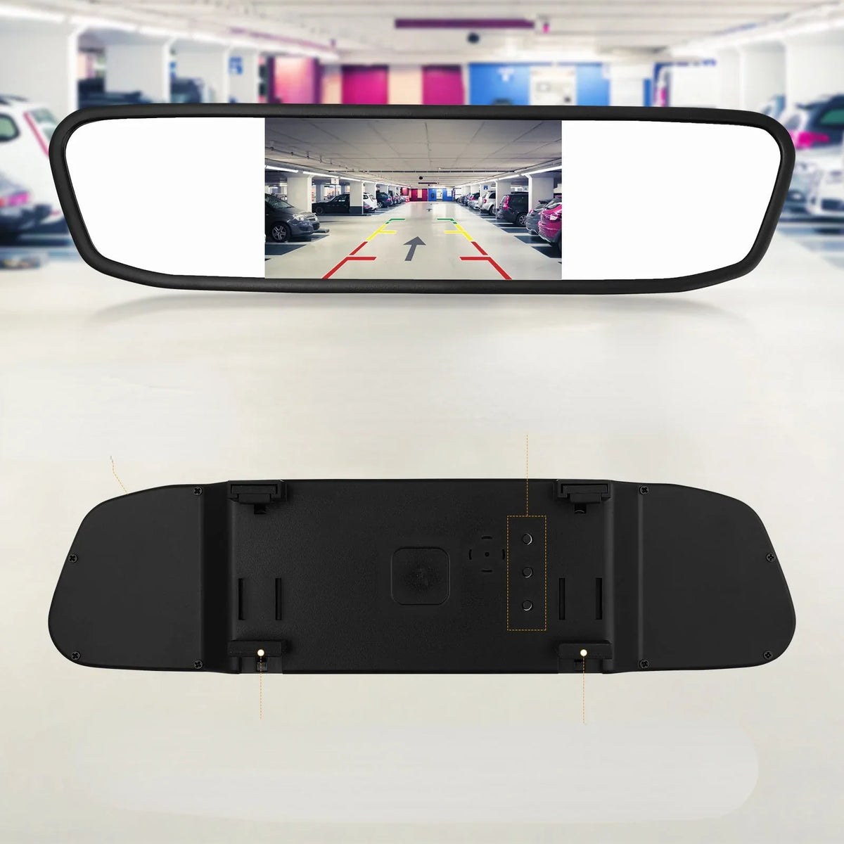 Mirror Driving Cam System View Camera Backup Parking Vision Camera Car Cheefull Vehicles Reverse Night Camera Rear 4.3"