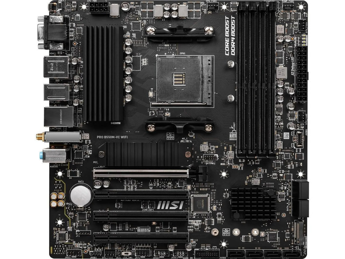 B550 AMD MATX PRO B550M-VC AM4 WIFI MSI PRO AMD Motherboard 6Gb/s SATA