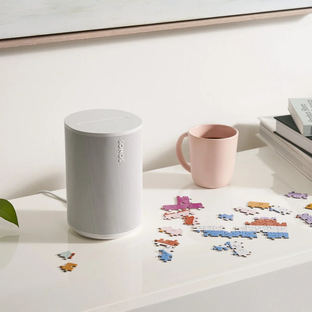 (White) Pair Built-In Bluetooth, Tuning Technology, Control Wireless Sonos & Trueplay - Voice with 100 Speakers Voice-Controlled Acoustic Era Smart