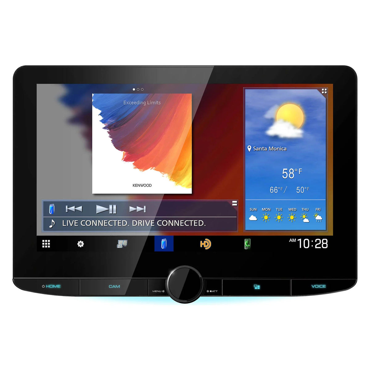 CMOS-320LP Kenwood View MultiMedia Digital Rear with Multi-Angle Receiver with Mounting 10.1" Floating Panel Camera Plate DMX1037S License