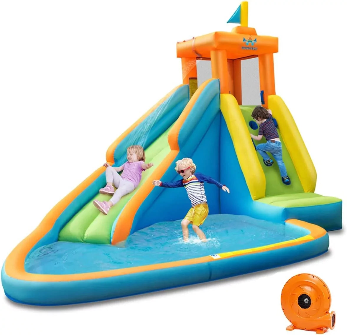 Giant Blow liquid for Park and Cannon, liquid Big Adults liquid Backyard up liquid Pool, Hippo Slides Kids Blower, Inflatable Kids Slide, exterior Slide, 740w Themed for Indoor Splashing w/Long