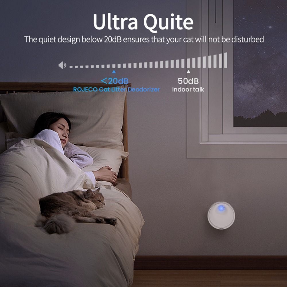 Air Rechargeable Odor Cat Pets Purifier Deodorizer Cleaner Smart Deodorization