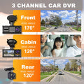 and Rearview Night Car Camera Apexeon Dash Vision Cam Recorder, Mirror Front Design Rear,