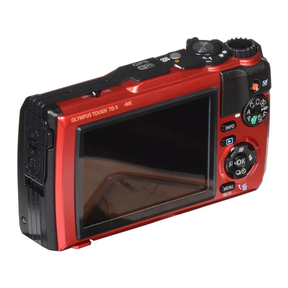 Olympus Red/Black Video liquid-Resistant 4K Ultra Wide 12.0-Megapixel - - F2.0 Camera Angle TG-5 Tough Digital HD (Basic)